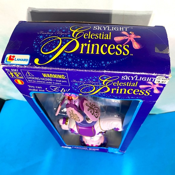 SKYLIGHT CELESTIAL PRINCESS CAROUSEL HORSE LIGHT N’ SOUND MUSIC VTG 1996 WORKS! - Picture 14 of 16